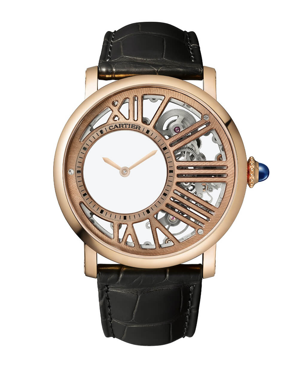 卡地亚 Rotonde de Cartier Mysterious Hour Skeleton