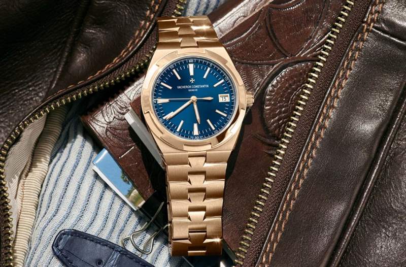 VACHERON CONSTANTIN Overseas Self-Winding 江诗丹顿2020新作!Vacheron Constantin Overseas自动上链腕表带来典雅粉红金X蓝面设定-复刻表