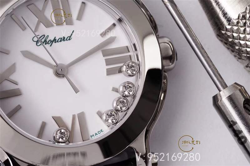 璀璨萧邦:ZF厂萧邦Happy Diamonds快乐的钻石石英表对比正品-复刻表