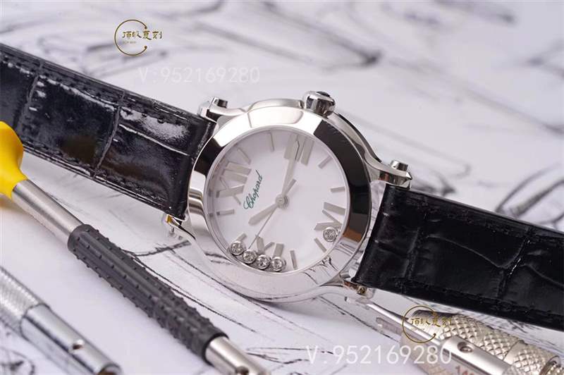 璀璨萧邦:ZF厂萧邦Happy Diamonds快乐的钻石石英表对比正品-复刻表