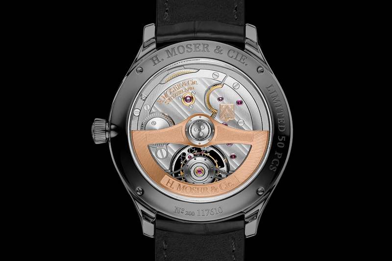 H. Moser & Cie Endeavour Tourbillon Vantablack® 黑色指针底盖