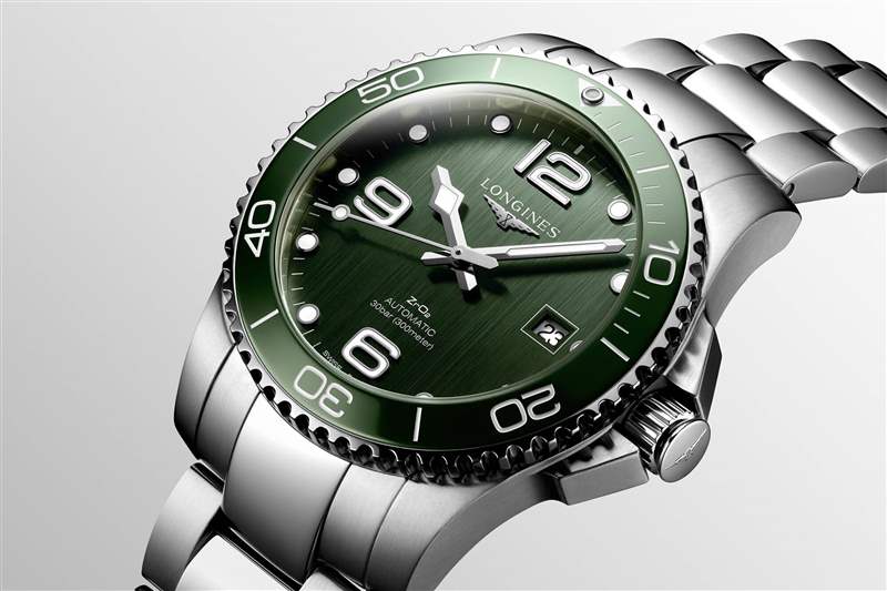 浪琴表 HydroConquest橄榄绿色表盘手表L3.785.4.06.6-复刻表