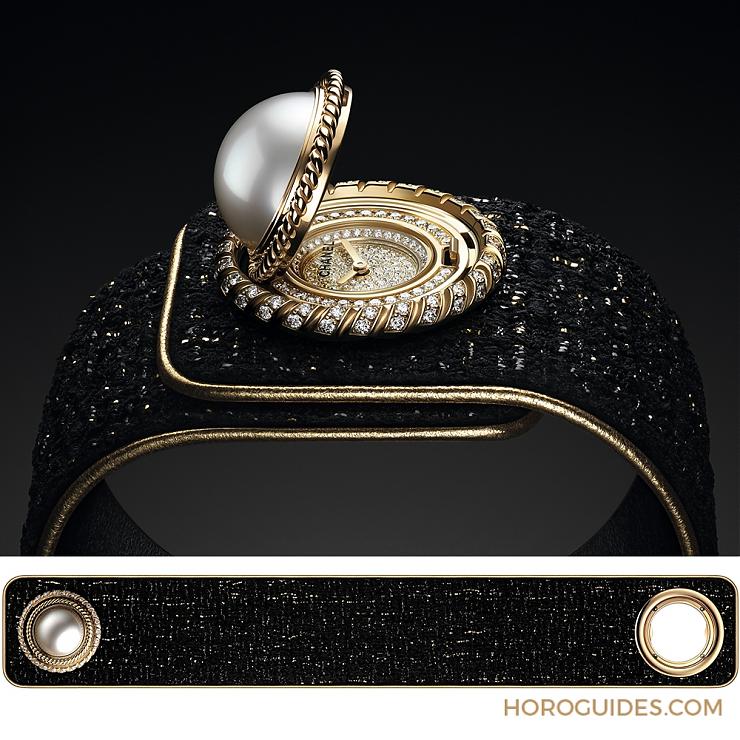 小黑外套的珠宝钮扣｜CHANEL Mademoiselle Privé Bouton钮扣腕表-复刻表