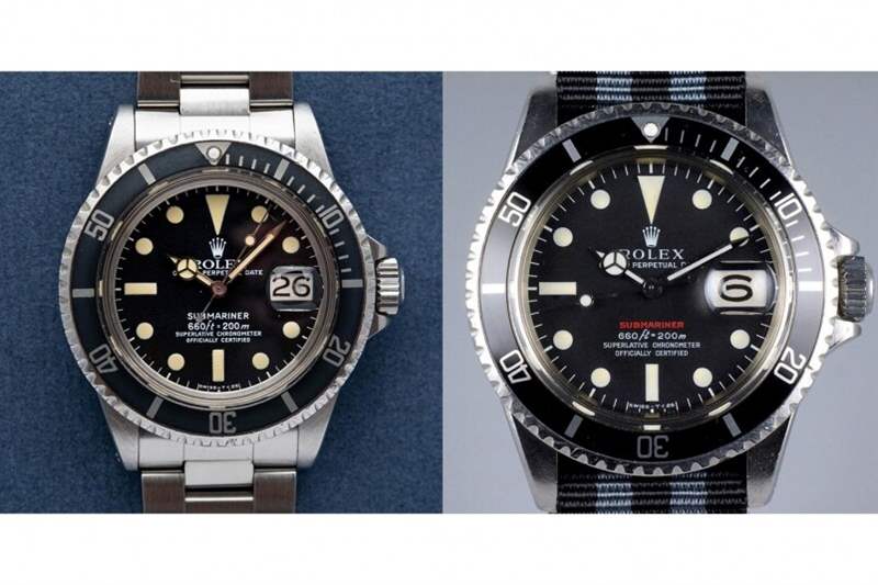 Ref.1680是首款加入日期显示的Submariner，于1969年面世，腕表最出名就是有单红（Single Red