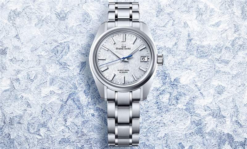 淡蓝面盘呈现岩手山「融雪」美景，Grand Seiko 44GS首款白钢材质-复刻表
