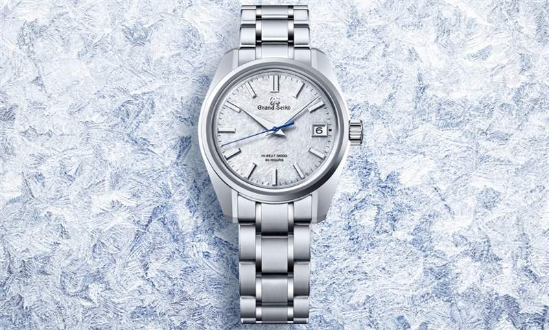 淡蓝面盘呈现岩手山「融雪」美景，Grand Seiko 44GS首款白钢材质