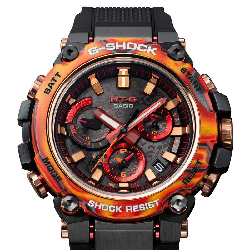 推出G-Shock 庆祝其成立 40 周年，发布了一些火红的手表和巧妙的雾霾-复刻表