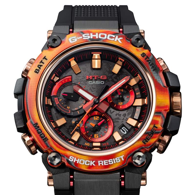 推出G-Shock 庆祝其成立 40 周年,发布了一些火红的手表和巧妙的雾霾-复刻表