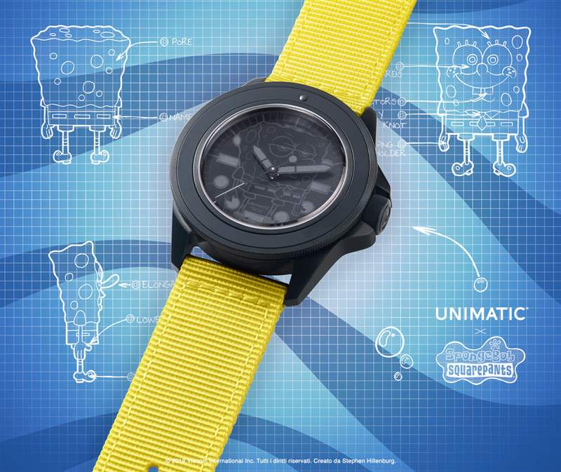 Unimatic X SpongeBob SquarePants U1-SS 手表-复刻表
