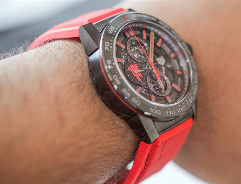 泰格豪雅 Carrera Heuer 01 Manchester United Red Devil 手表上手-复刻表