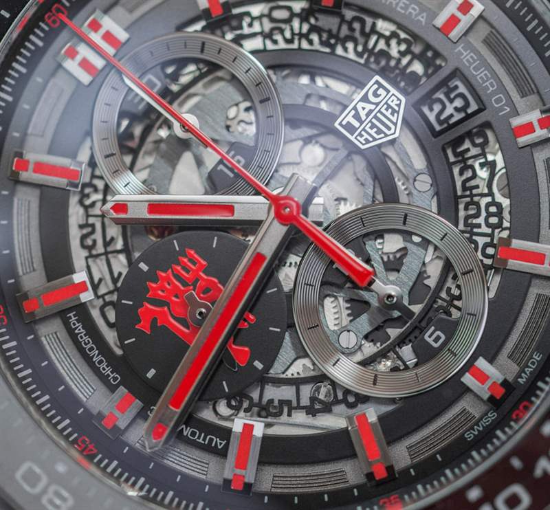 泰格豪雅 Carrera Heuer 01 Manchester United Red Devil 手表上手-复刻表