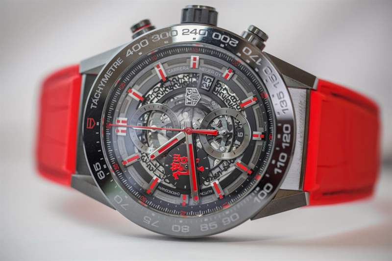 泰格豪雅 Carrera Heuer 01 Manchester United Red Devil 手表上手-复刻表