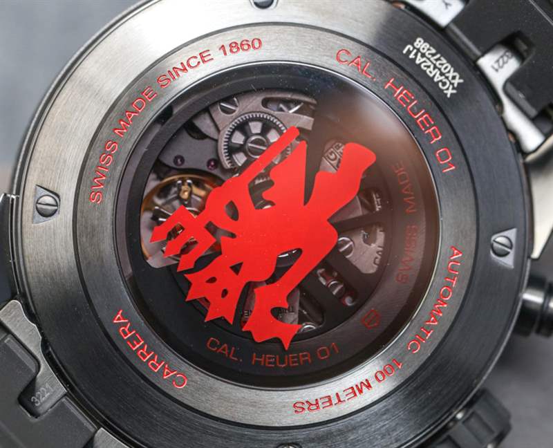 泰格豪雅 Carrera Heuer 01 Manchester United Red Devil 手表上手-复刻表
