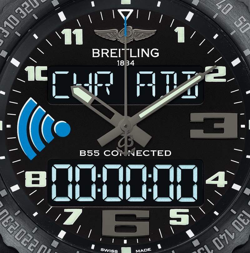 百年灵B55 Connected手表与手机完美配对-复刻表