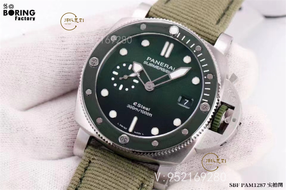 SBF厂(VS厂)沛纳海pam1287绿潜行44mm腕表评测-复刻表