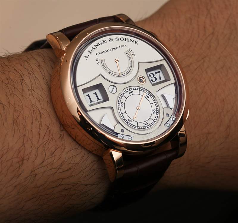 朗格Zeitwerk引人注目的玫瑰金腕表上手-复刻表