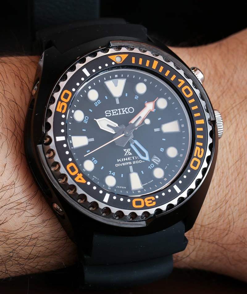精工Prospex Kinetic GMT潜水员200米腕表上手体验-复刻表