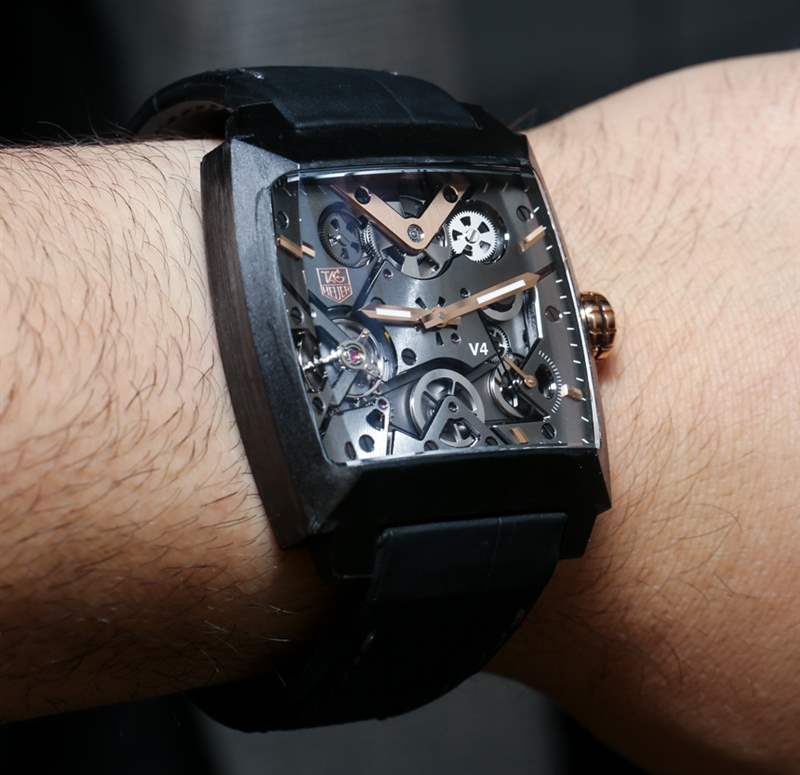 泰格豪雅Monaco V4碳纤维腕表上手体验-复刻表