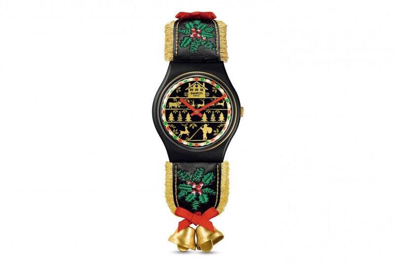 最有圣诞气氛的腕表：Swatch Golden Merry