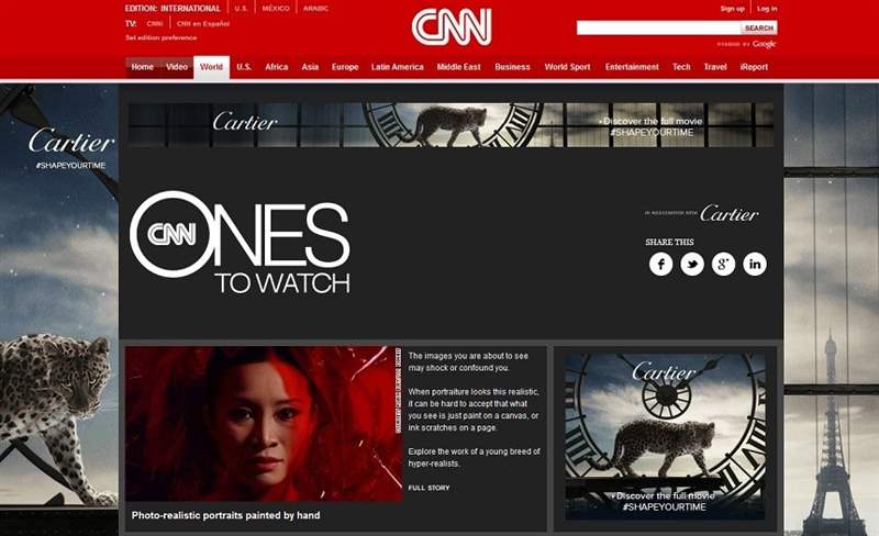 CNN推出卡地亚赞助的“Ones To Watch”节目-复刻表