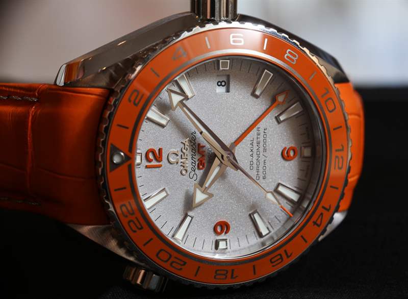 欧米茄海马Planet Ocean GMT橙色陶瓷铂金腕表-复刻表