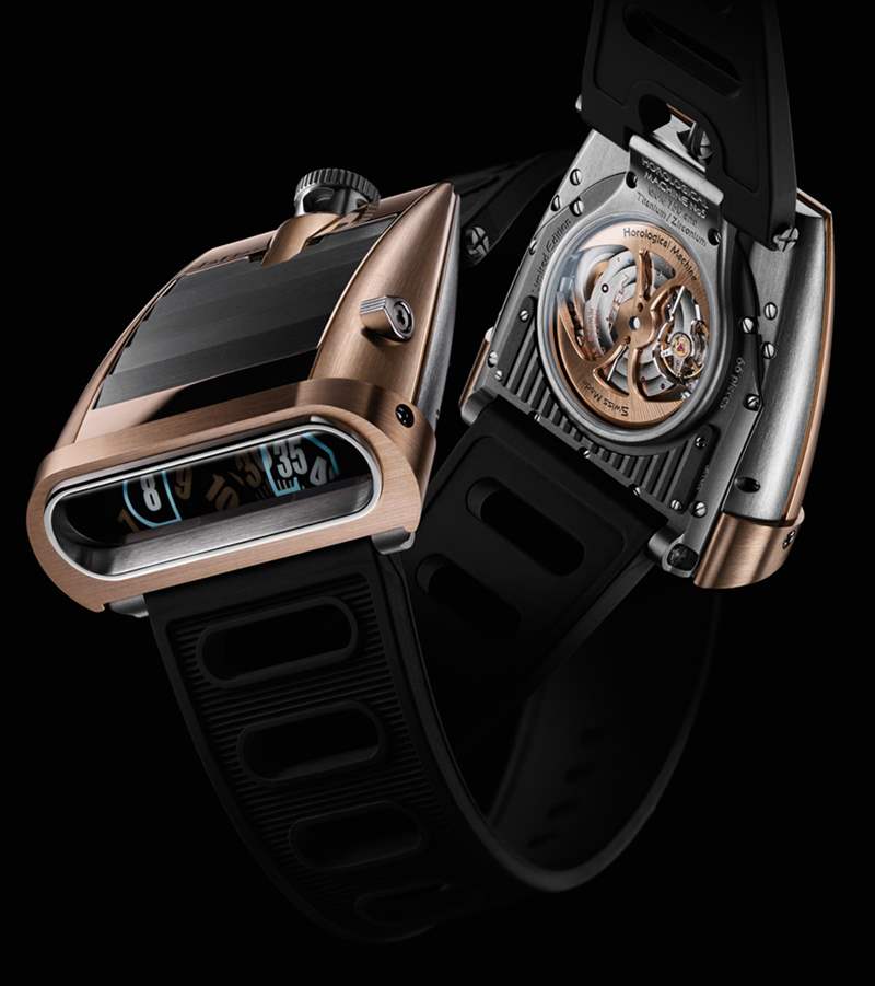 MB&F HM5 RT腕表是金色的钟表驾驶机器-复刻表