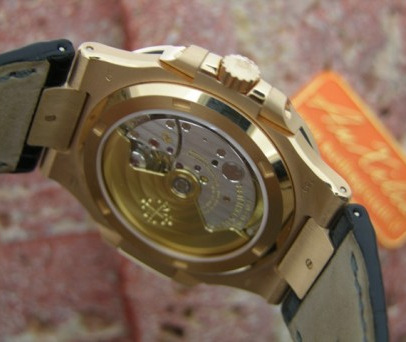 Patek Philippe Nautilus Jumbo gold caseback 百达翡丽鹦鹉螺巨型玫瑰金-复刻表