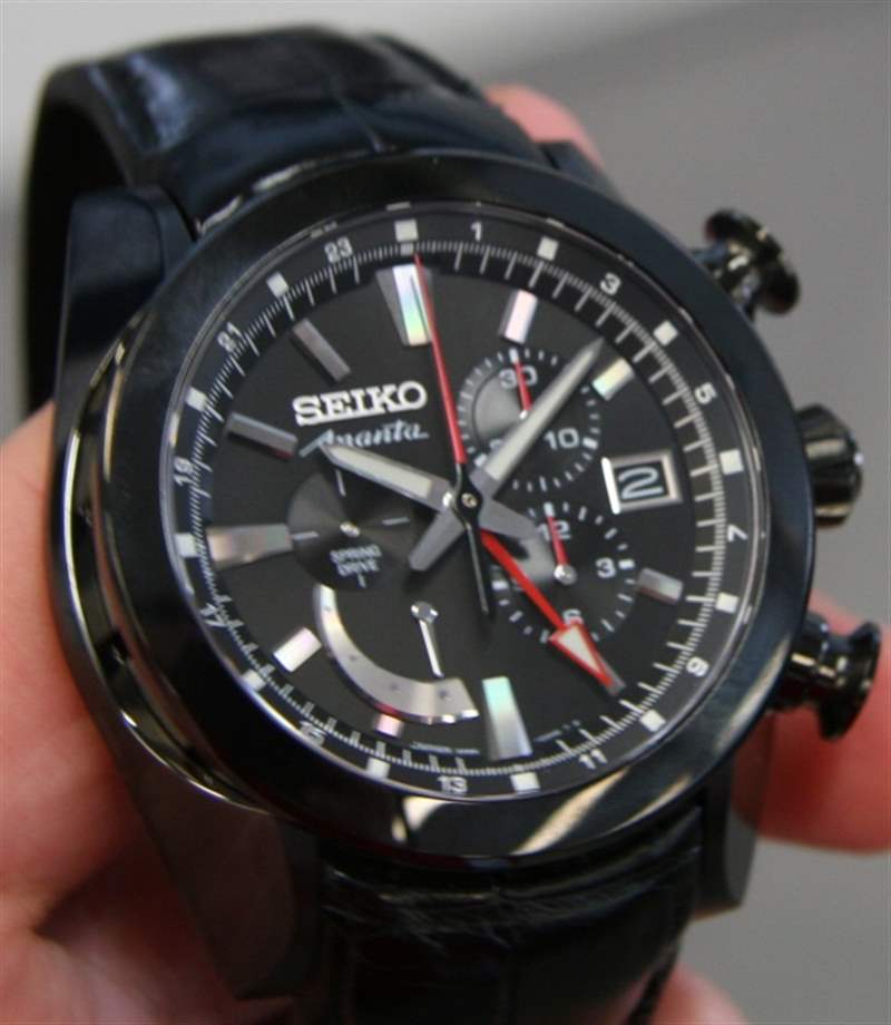 Seiko Spring Drive Ananta Black 搭载Spring Drive机芯的精工Ananta Spring深潜手表-复刻表