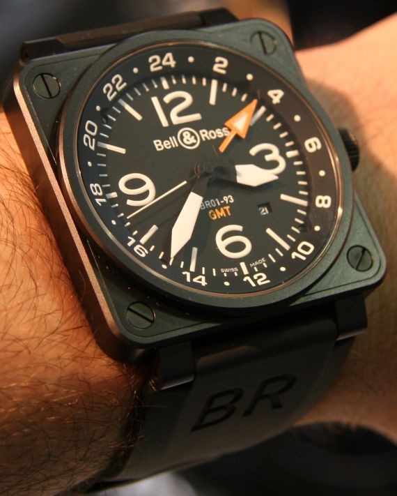 柏莱士Bell & Ross BR01-93 GMT和BR01-92金锭腕表-复刻表