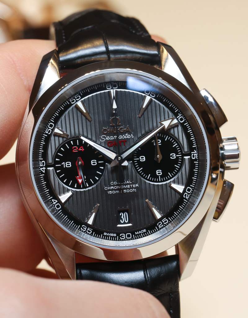 欧米茄Aqua Terra计时码表GMT腕表上手体验-复刻表