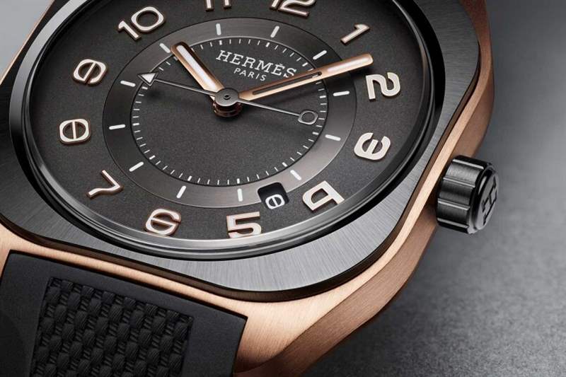 Hermès H08腕表|黑金交织出现代低调奢华风格