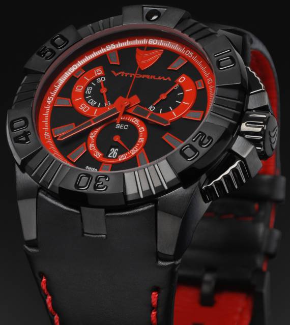 维托里姆(Vittorium) AT红色/黑色表盘手表-复刻表