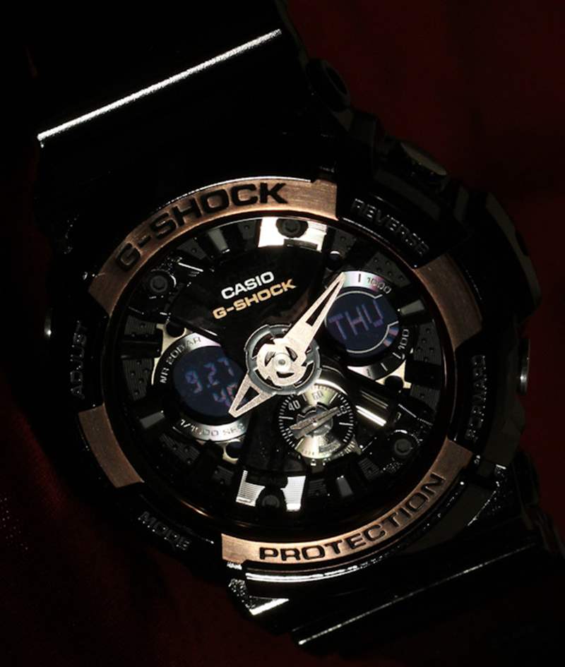 卡西欧 G-Shock GA200RG watch-9 卡西欧G-Shock GA200RG手表评测-复刻表