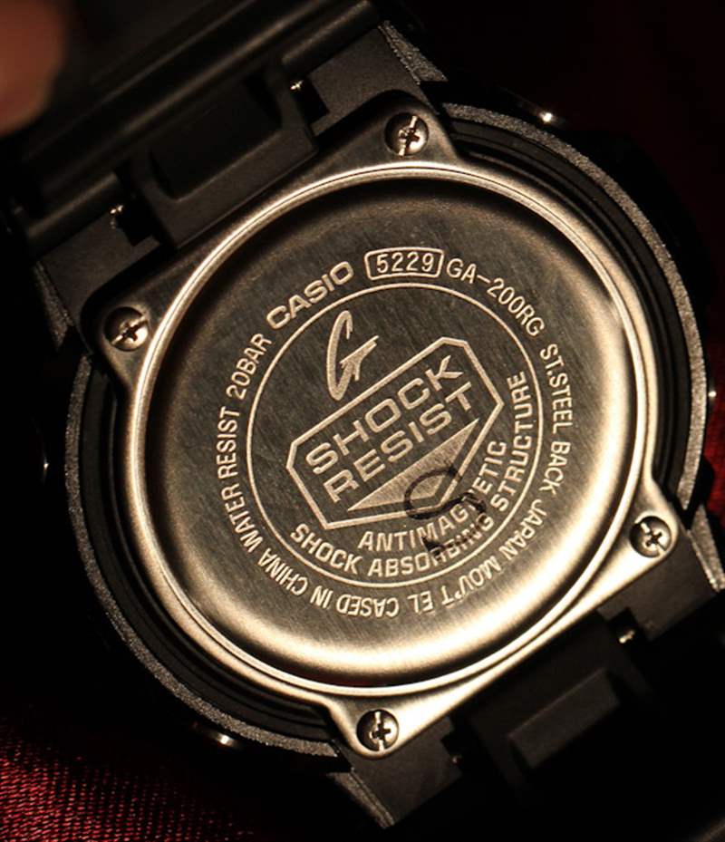卡西欧G-Shock GA200RG手表评测-复刻表