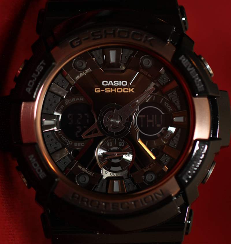 卡西欧 G-Shock GA200RG watch-8 卡西欧G-Shock GA200RG手表评测-复刻表
