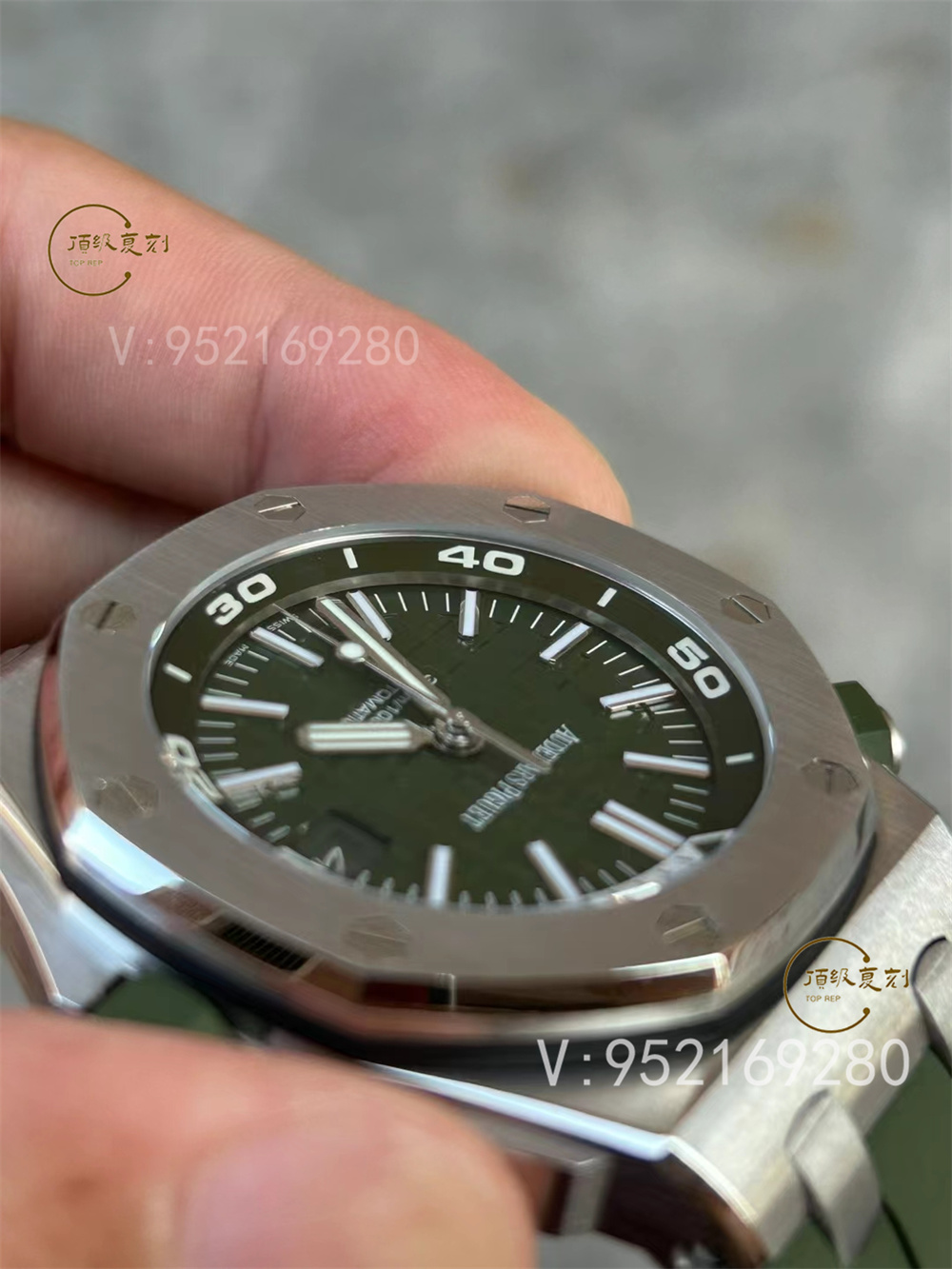 APS厂爱彼AP15710新配色绿/白盘一体机做工怎么样-复刻表