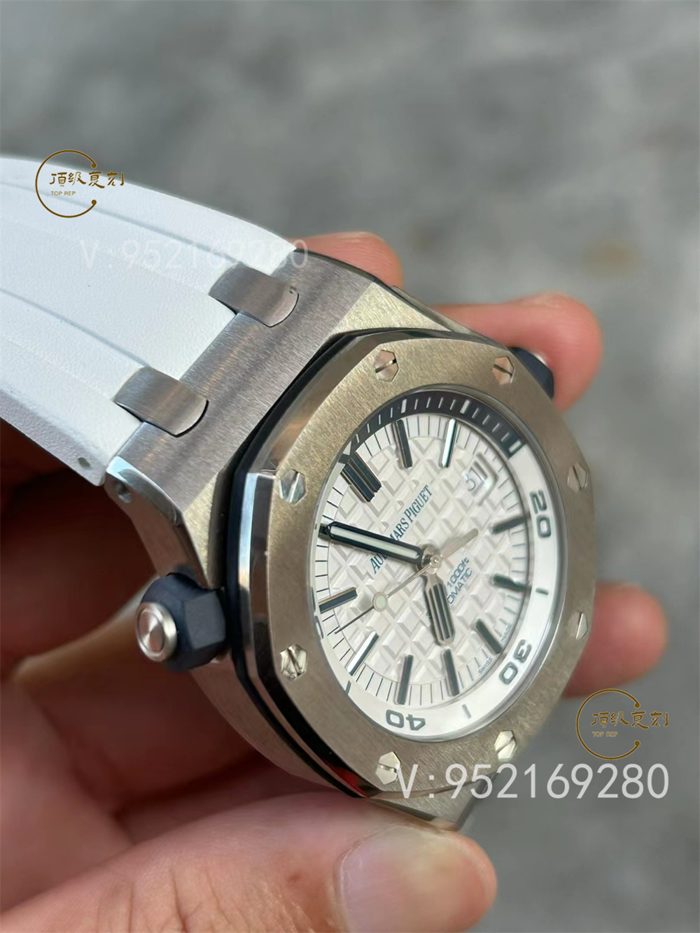 APS厂爱彼AP15710新配色绿/白盘一体机做工怎么样-复刻表