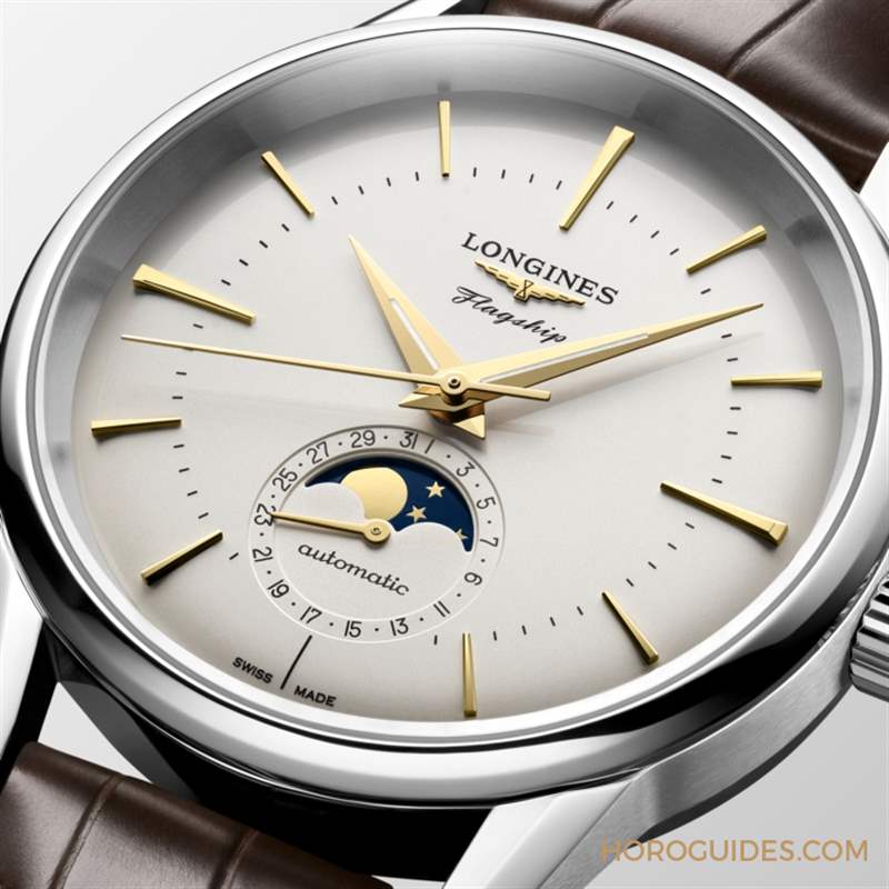 LONGINES - 优雅美学新添月相功能｜浪琴表LONGINES Flagship Heritage旗舰复刻系列月相腕表