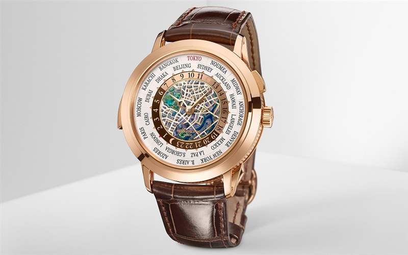 Patek Philippe百达翡丽推出Ref. 5531R-014 Tokyo 2023世界时间三问报时腕表:东京地图-复刻表