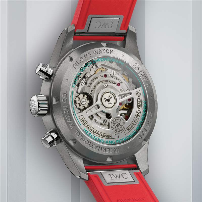万国推出Pilot’s Watch Chronograph 41 Mercedes-AMG Petronas Formula One Team Miami Pink计时码表-复刻表