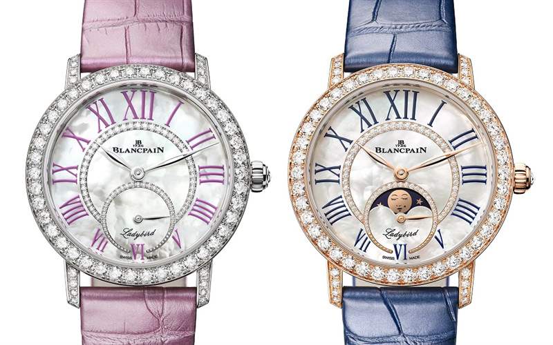 Blancpain推出Ladybird Colors小秒针腕表和月相腕表：春日色彩-复刻表
