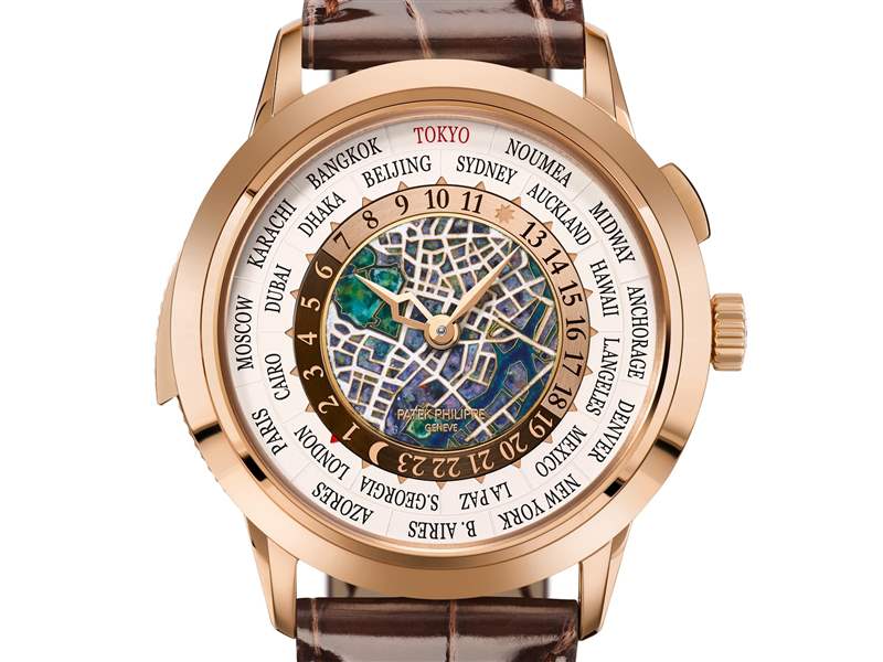 Patek Philippe百达翡丽推出Ref. 5531R-014 Tokyo 2023世界时间三问报时腕表:东京地图-复刻表