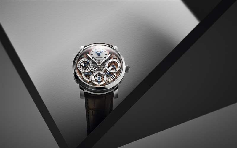 MB&F推出Legacy Machine Perpetual Stainless Steel鲑鱼色表盘万年历腕表-复刻表