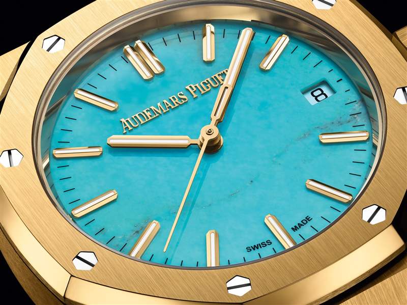 爱彼推出Royal Oak Selfwinding 37mm Turquoise Dial绿松石表盘腕表-复刻表