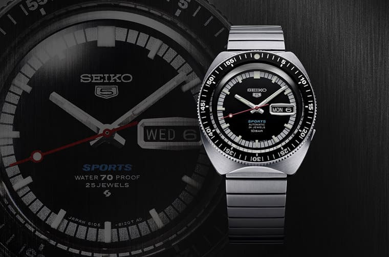 SEIKO精工5号问世55周年5 Sports复刻款和新款齐发-复刻表