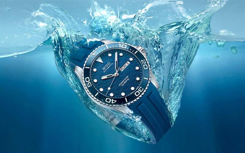 Mido推出Ocean Star 200C Ocean Blue蓝色潜水腕表-复刻表