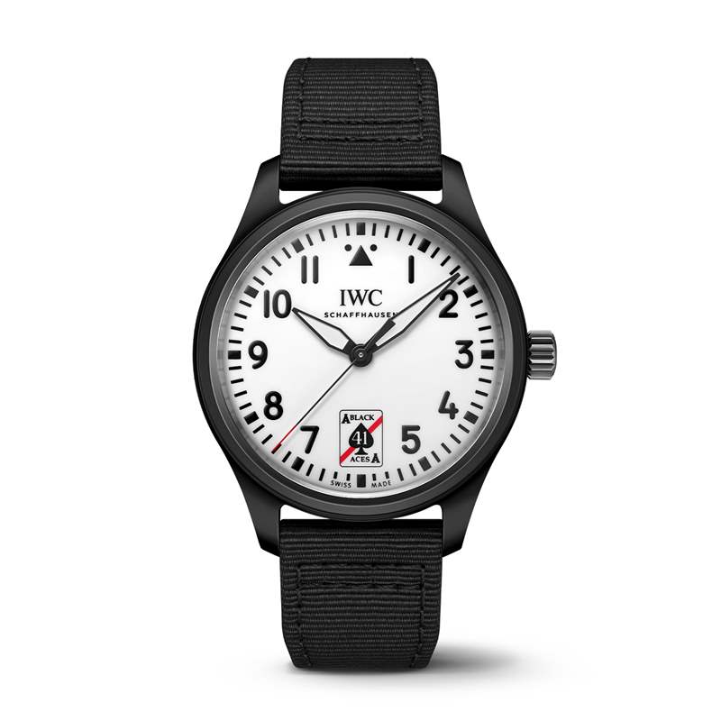 IWC万国推出Pilot’s Watch Automatic 41 Black Aces黑桃A特别版腕表:夜光表盘-复刻表