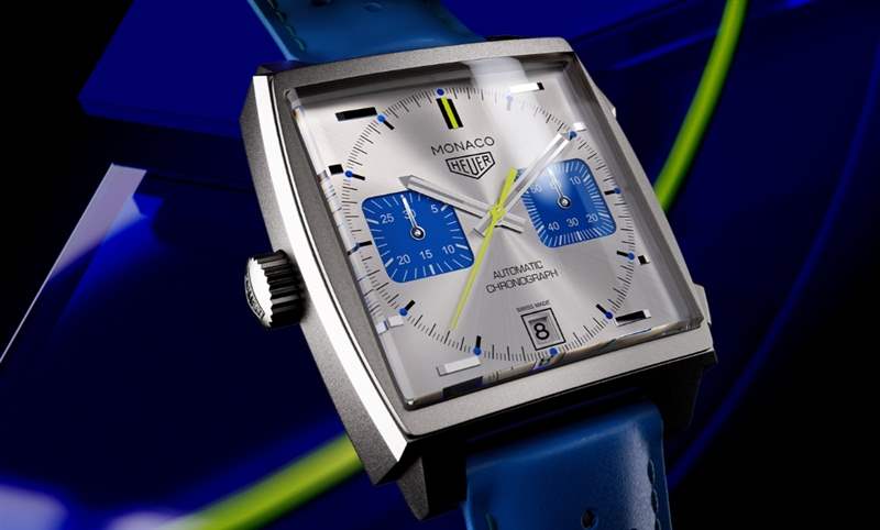 TAG HEUER - 法国赛车蓝来了，TAG Heuer Monaco计时码表限量新色亮相