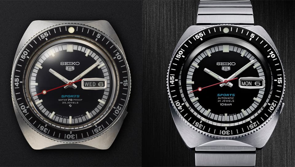 SEIKO精工5号问世55周年5 Sports复刻款和新款齐发-复刻表