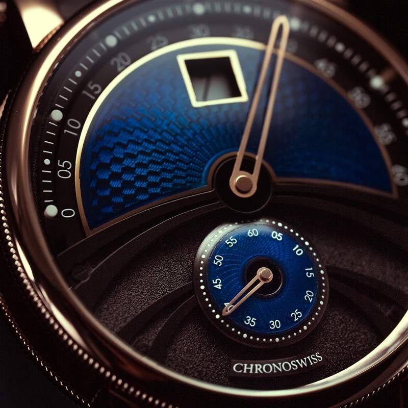 Chronoswiss推出Delphis Oracle数字跳时腕表:蓝色珐琅与玑镂工艺-复刻表